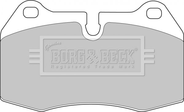BORG & BECK Комплект тормозных колодок, дисковый тормоз BBP1596